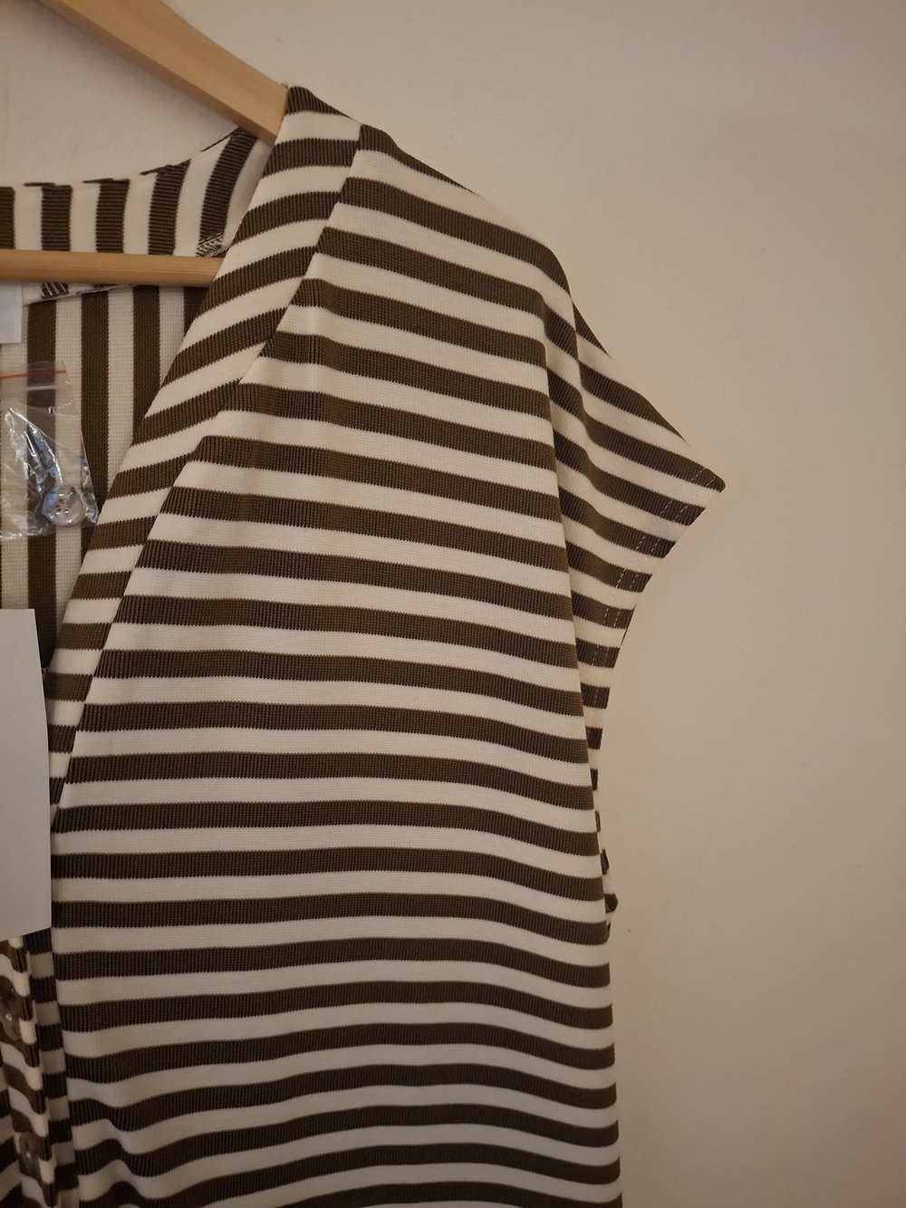 Annie Wide Leg Jumpsuit Brown and Cream Striped - Picture 5 of 8
